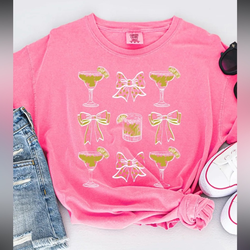 Comfort Colors Bright Pink Cotton Shirt